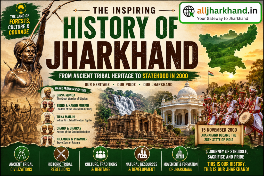 History of Jharkhand: From Ancient Tribal Civilization to Statehood in 2000